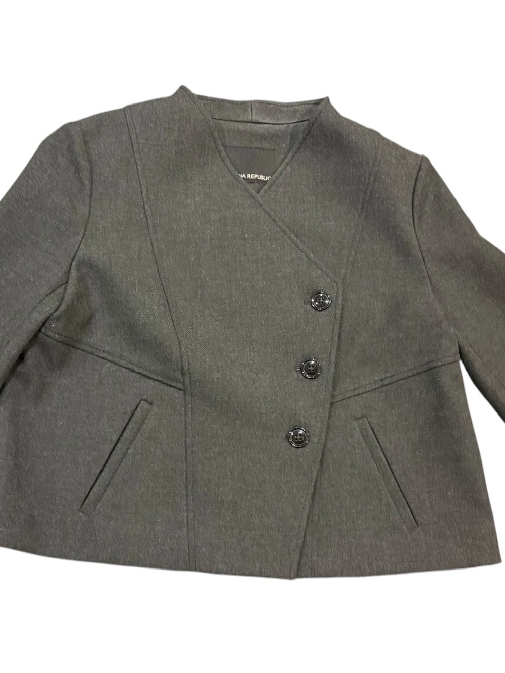 Banana Republic Black Wool-Blend Women's Coat, size 2